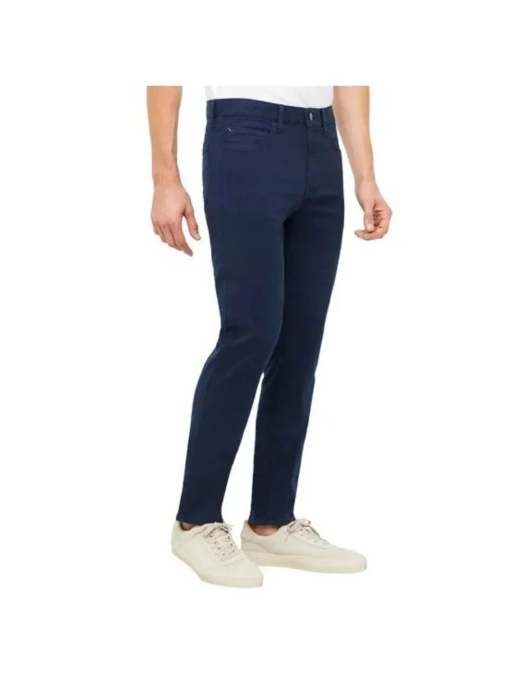 Banana Republic Men's 34x30 Slim Fit 5-Pocket Twill Chino Pants Navy Blue F1869